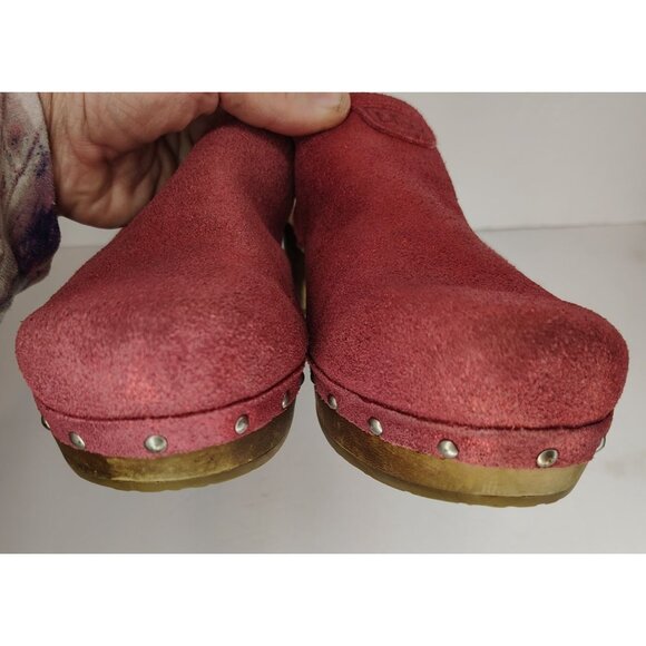 Ugg Evie Red Sparkle Clogs Shoes, Size 6, Slip On, Boho Festival, Womens - Picture 5 of 8